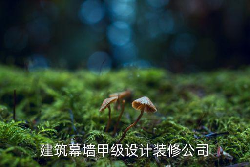 建筑幕墻甲級(jí)設(shè)計(jì)裝修公司