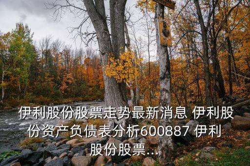 伊利股份股票走勢(shì)最新消息 伊利股份資產(chǎn)負(fù)債表分析600887 伊利股份股票...