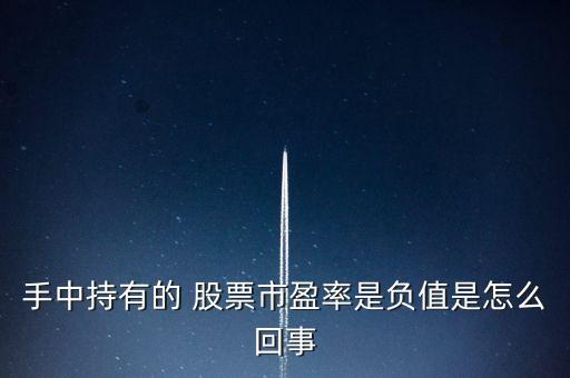 手中持有的 股票市盈率是負值是怎么回事