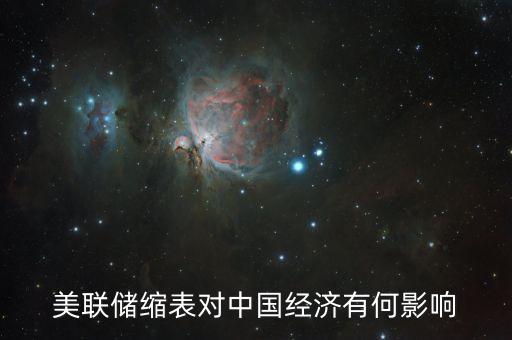 美聯(lián)儲(chǔ)縮表對(duì)中國經(jīng)濟(jì)有何影響