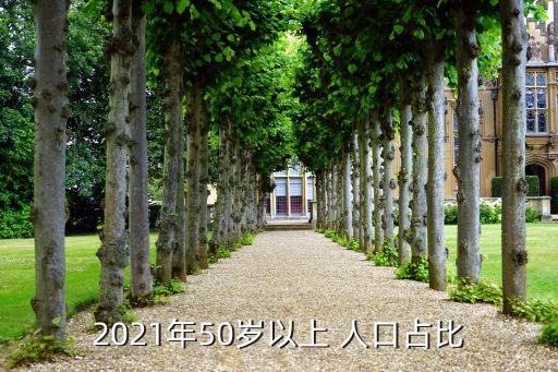 2021年50歲以上 人口占比