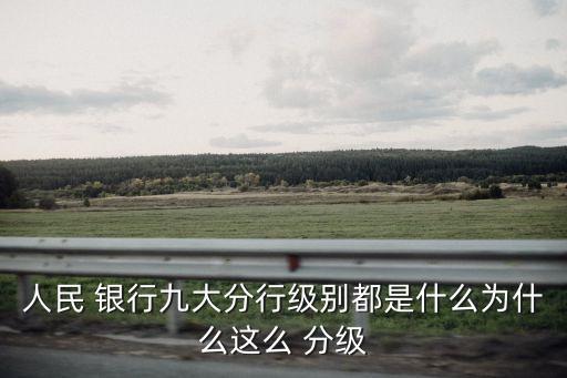 人民 銀行九大分行級別都是什么為什么這么 分級