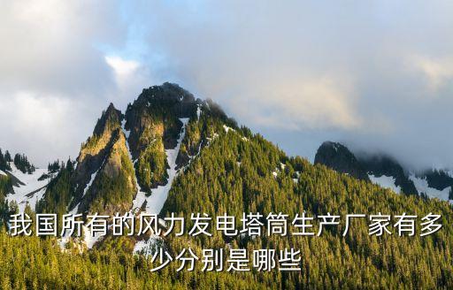 我國所有的風(fēng)力發(fā)電塔筒生產(chǎn)廠家有多少分別是哪些
