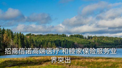 招商信諾高端醫(yī)療 和睦家保險服務業(yè)界突出