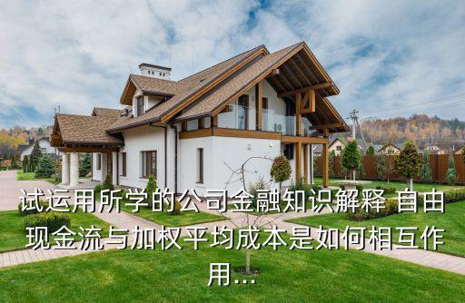 試運用所學(xué)的公司金融知識解釋 自由 現(xiàn)金流與加權(quán)平均成本是如何相互作用...