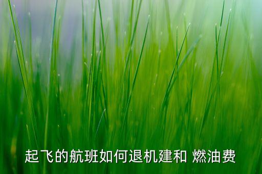 起飛的航班如何退機建和 燃油費
