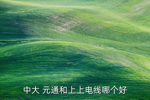 中大 元通和上上電線哪個(gè)好