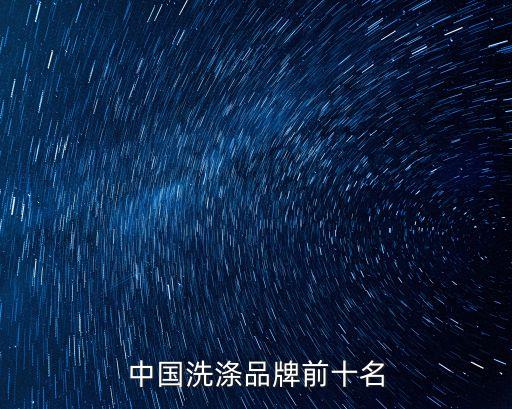 中國(guó)洗滌品牌前十名
