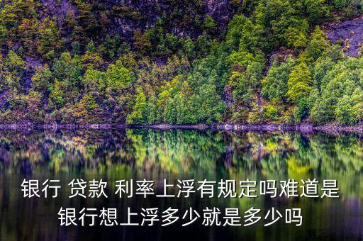 央行對(duì)商業(yè)銀行貸款利率限制