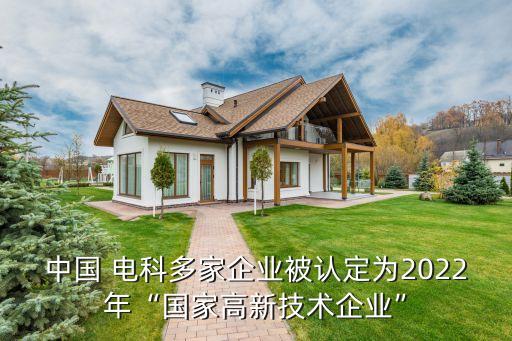 中國 電科多家企業(yè)被認(rèn)定為2022年“國家高新技術(shù)企業(yè)”