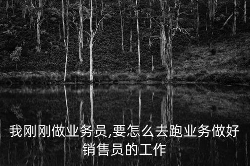 我剛剛做業(yè)務(wù)員,要怎么去跑業(yè)務(wù)做好銷(xiāo)售員的工作