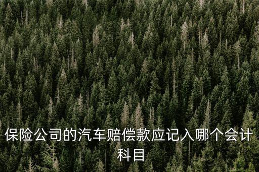 公司收到車險理賠發(fā)票科目