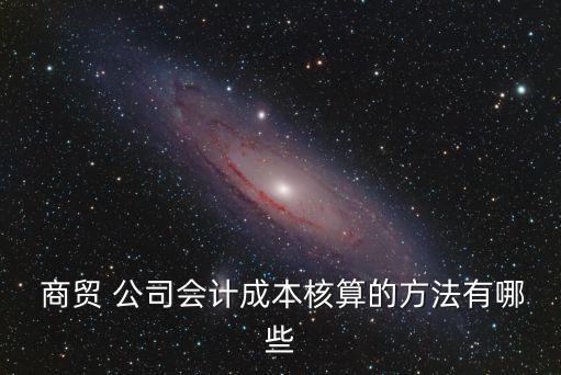  商貿(mào) 公司會計成本核算的方法有哪些