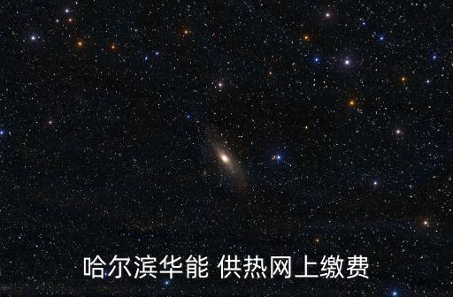 哈爾濱華能 供熱網(wǎng)上繳費(fèi)