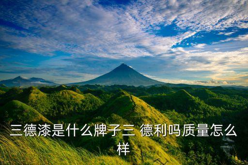 三德漆是什么牌子三 德利嗎質量怎么樣