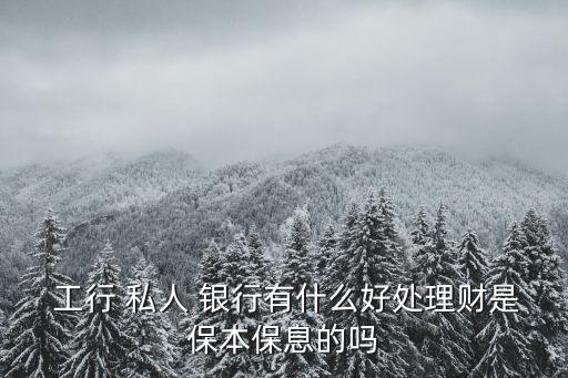  工行 私人 銀行有什么好處理財是保本保息的嗎