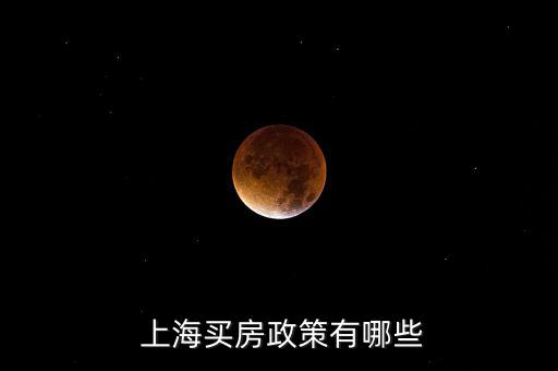  上海買(mǎi)房政策有哪些