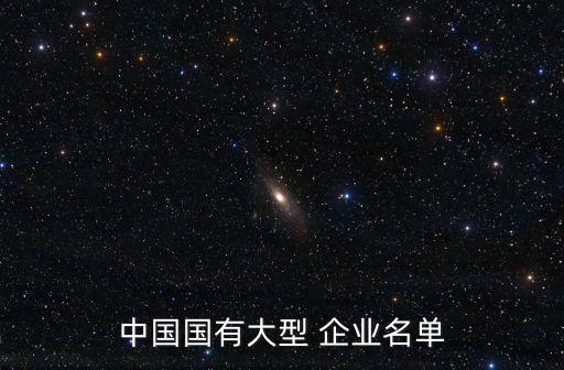 中國國有大型 企業(yè)名單