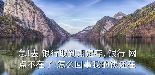 急!去 銀行取到期定存, 銀行 網點不在了!怎么回事我的錢還在