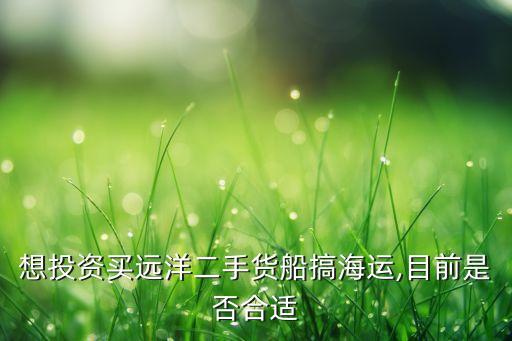 想投資買遠(yuǎn)洋二手貨船搞海運,目前是否合適