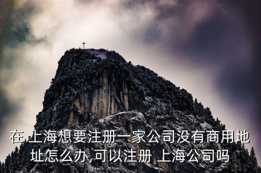 在 上海想要注冊一家公司沒有商用地址怎么辦,可以注冊 上海公司嗎
