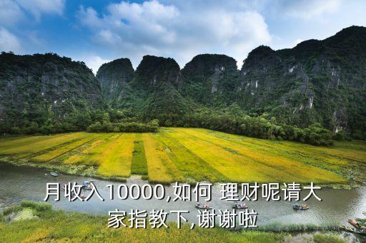 月收入10000,如何 理財(cái)呢請大家指教下,謝謝啦