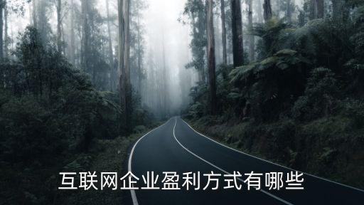 互聯(lián)網(wǎng)企業(yè)盈利方式有哪些