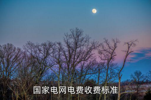 國家電網(wǎng)電費收費標準