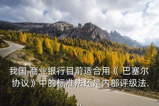 我國 商業(yè)銀行目前適合用《 巴塞爾 協(xié)議》中的標(biāo)準(zhǔn)法還是內(nèi)部評(píng)級(jí)法...