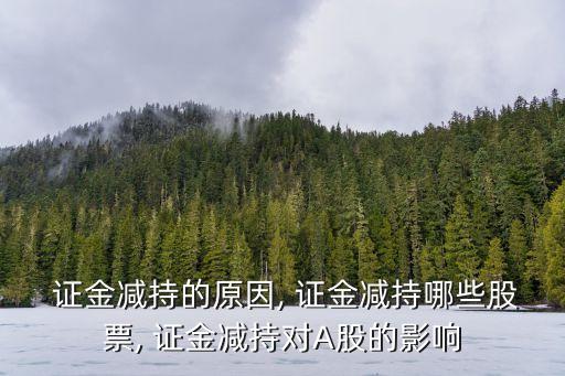  證金減持的原因, 證金減持哪些股票, 證金減持對(duì)A股的影響
