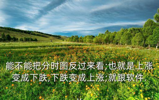 能不能把分時(shí)圖反過來看;也就是上漲變成下跌,下跌變成上漲;就跟軟件...