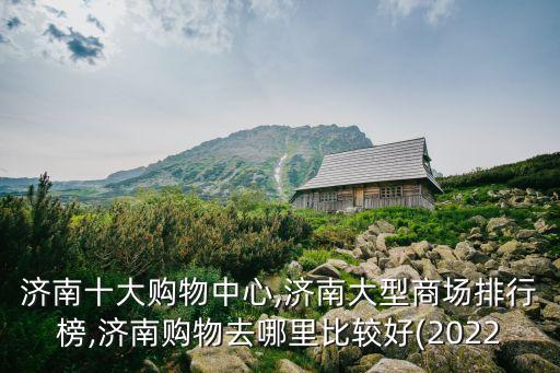濟(jì)南十大購(gòu)物中心,濟(jì)南大型商場(chǎng)排行榜,濟(jì)南購(gòu)物去哪里比較好(2022