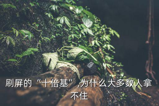 刷屏的“十倍基”,為什么大多數(shù)人拿不住