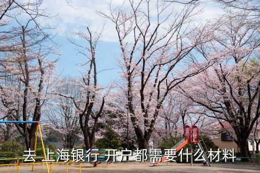 去 上海銀行 開戶都需要什么材料