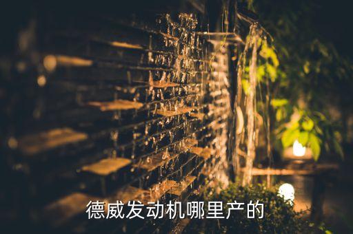 德威發(fā)動機哪里產(chǎn)的