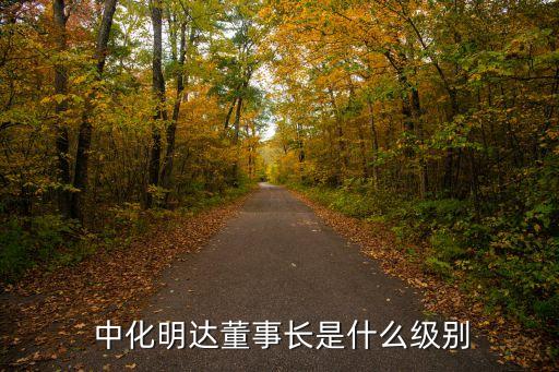  中化明達(dá)董事長(zhǎng)是什么級(jí)別