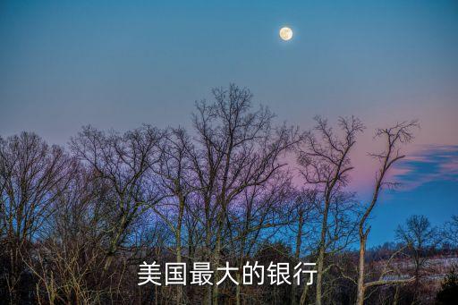 美國(guó)最大的銀行