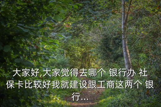 大家好,大家覺得去哪個 銀行辦 社?？ū容^好我就建設跟工商這兩個 銀行...