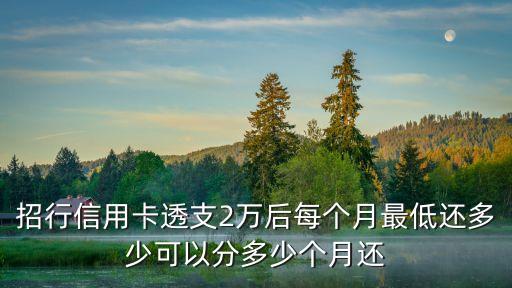 招商銀行2萬(wàn)分期