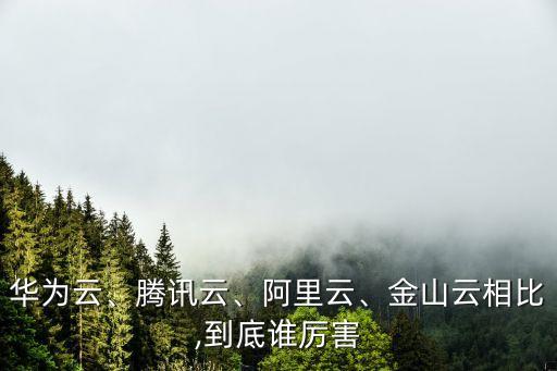 華為云、騰訊云、阿里云、金山云相比,到底誰(shuí)厲害