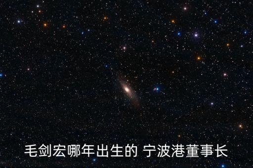 毛劍宏哪年出生的 寧波港董事長(zhǎng)