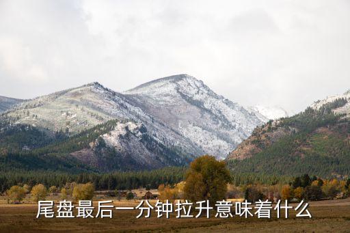 股票有時在尾市的幾分鐘內(nèi)拉升