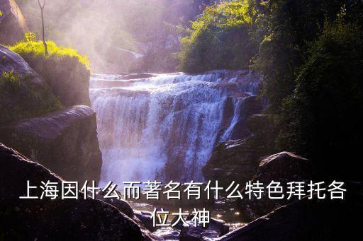  上海因什么而著名有什么特色拜托各位大神