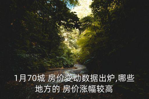 1月70城 房?jī)r(jià)變動(dòng)數(shù)據(jù)出爐,哪些地方的 房?jī)r(jià)漲幅較高