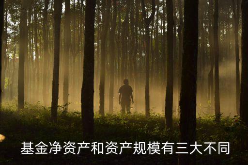 基金凈資產和資產規(guī)模有三大不同