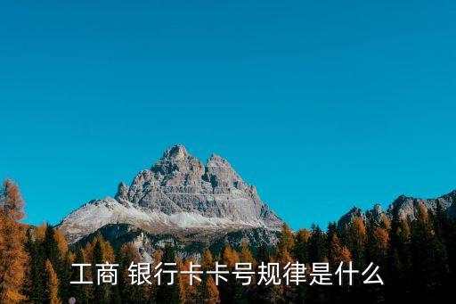 工商 銀行卡卡號規(guī)律是什么