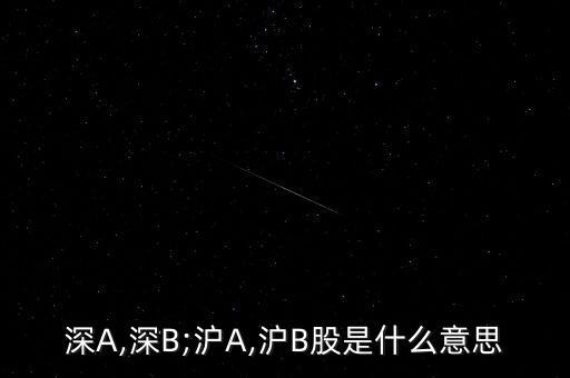 深A,深B;滬A,滬B股是什么意思