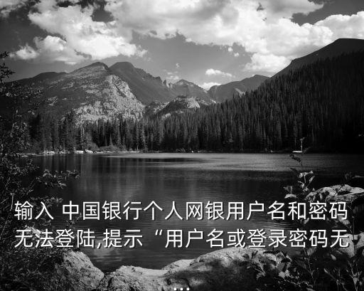 中國銀行個人版