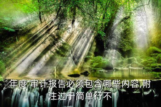 年度 審計報告必須包含哪些內(nèi)容,附注過于簡單行不