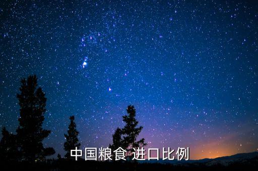 中國(guó)糧食 進(jìn)口比例